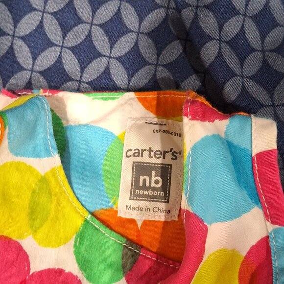 dress color dots carters newborn - Picture 5 of 7